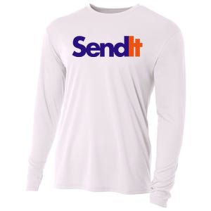 Funny Party Send It Cooling Performance Long Sleeve Crew