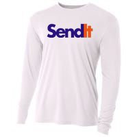 Funny Party Send It Cooling Performance Long Sleeve Crew