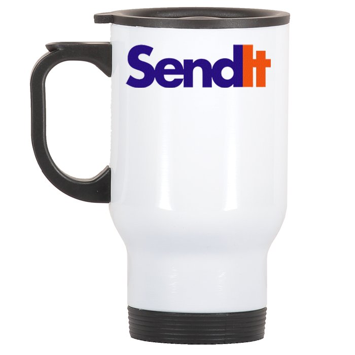 Funny Party Send It Stainless Steel Travel Mug