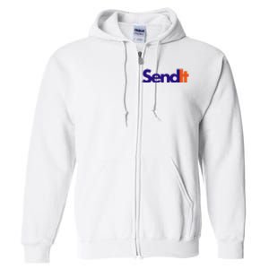 Funny Party Send It Full Zip Hoodie