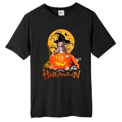 Funny Pitbull Spooky Halloween Tall Fusion ChromaSoft Performance T-Shirt