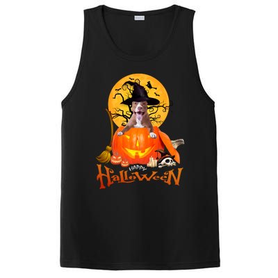 Funny Pitbull Spooky Halloween PosiCharge Competitor Tank