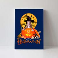 Funny Pitbull Spooky Halloween Canvas