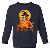 Funny Pitbull Spooky Halloween Toddler Sweatshirt