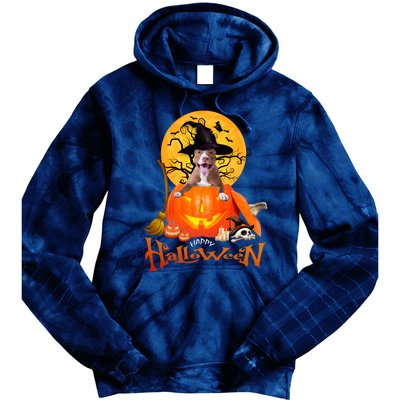 Funny Pitbull Spooky Halloween Tie Dye Hoodie