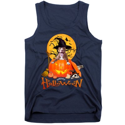 Funny Pitbull Spooky Halloween Tank Top