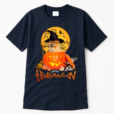 Funny Pomeranian Spooky Halloween Tall T-Shirt