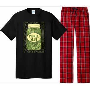 Funny Pickle Slut Who Loves Pickles Apaprel Gift Pajama Set