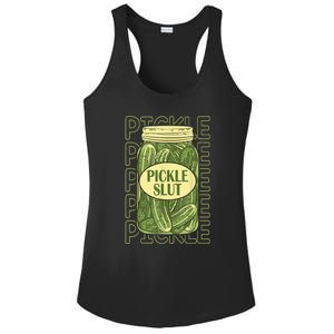 Funny Pickle Slut Who Loves Pickles Apaprel Gift Ladies PosiCharge Competitor Racerback Tank