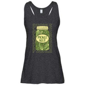 Funny Pickle Slut Who Loves Pickles Apaprel Gift Ladies Essential Flowy Tank