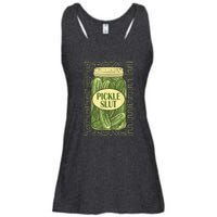 Funny Pickle Slut Who Loves Pickles Apaprel Gift Ladies Essential Flowy Tank