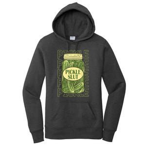 Funny Pickle Slut Who Loves Pickles Apaprel Gift Women's Pullover Hoodie