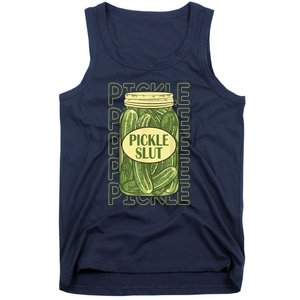 Funny Pickle Slut Who Loves Pickles Apaprel Gift Tank Top