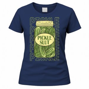 Funny Pickle Slut Who Loves Pickles Apaprel Gift Women's T-Shirt