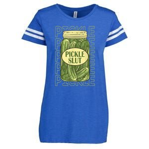 Funny Pickle Slut Who Loves Pickles Apaprel Gift Enza Ladies Jersey Football T-Shirt