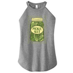 Funny Pickle Slut Who Loves Pickles Apaprel Gift Women's Perfect Tri Rocker Tank