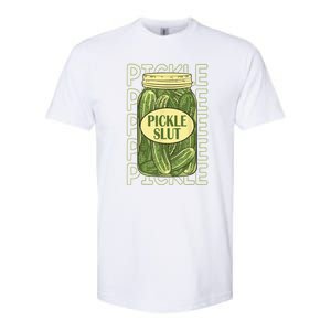 Funny Pickle Slut Who Loves Pickles Apaprel Gift Softstyle CVC T-Shirt