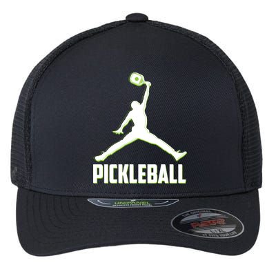 Funny Pickleball Sports Logo Flexfit Unipanel Trucker Cap