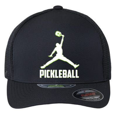 Funny Pickleball Sports Logo Flexfit Unipanel Trucker Cap