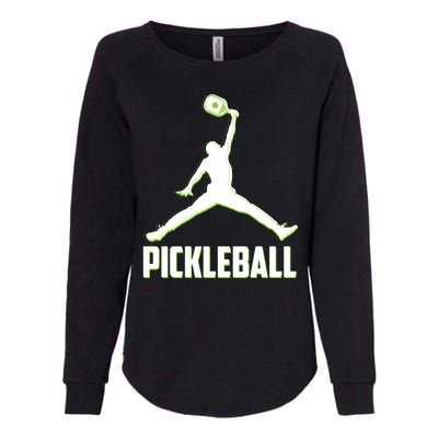 Funny Pickleball Sports Logo Womens California Wash Sweatshirt