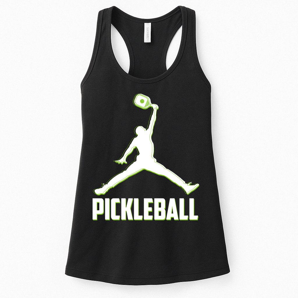 Funny Pickleball Sports Logo Womens Tank Top