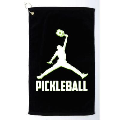 Funny Pickleball Sports Logo Platinum Collection Golf Towel