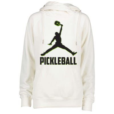 Funny Pickleball Sports Logo Womens Funnel Neck Pullover Hood