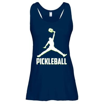 Funny Pickleball Sports Logo Ladies Essential Flowy Tank