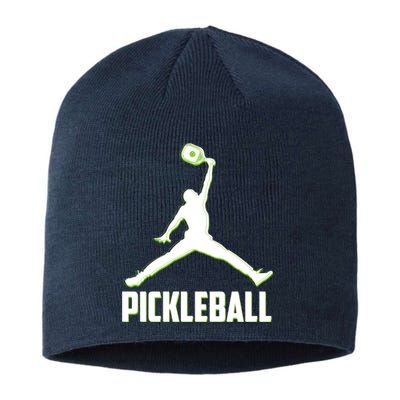 Funny Pickleball Sports Logo Sustainable Beanie