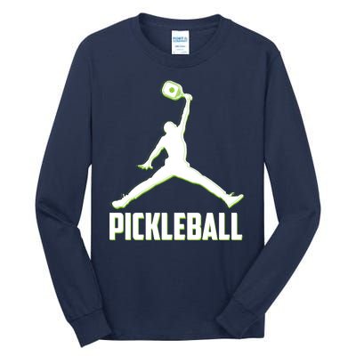 Funny Pickleball Sports Logo Tall Long Sleeve T-Shirt