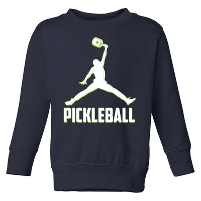 Funny Pickleball Sports Logo Toddler Sweatshirt