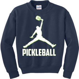 Funny Pickleball Sports Logo Kids Sweatshirt