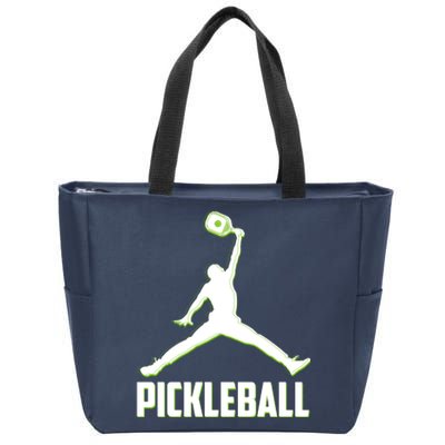 Funny Pickleball Sports Logo Zip Tote Bag