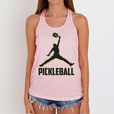 Funny Pickleball Sports Logo Women's Knotted Racerback Tank