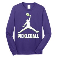 Funny Pickleball Sports Logo Long Sleeve Shirt