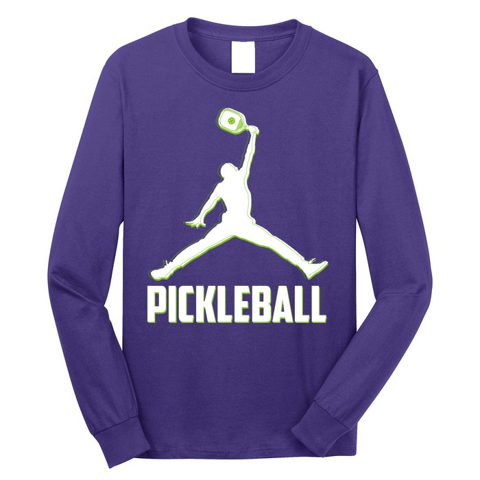 Funny Pickleball Sports Logo Long Sleeve Shirt