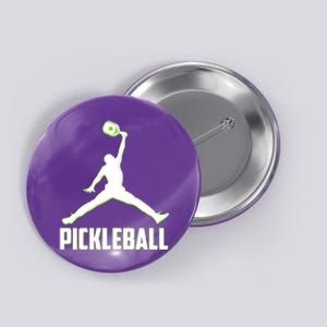 Funny Pickleball Sports Logo Button