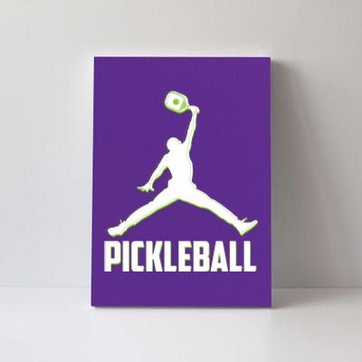 Funny Pickleball Sports Logo Canvas