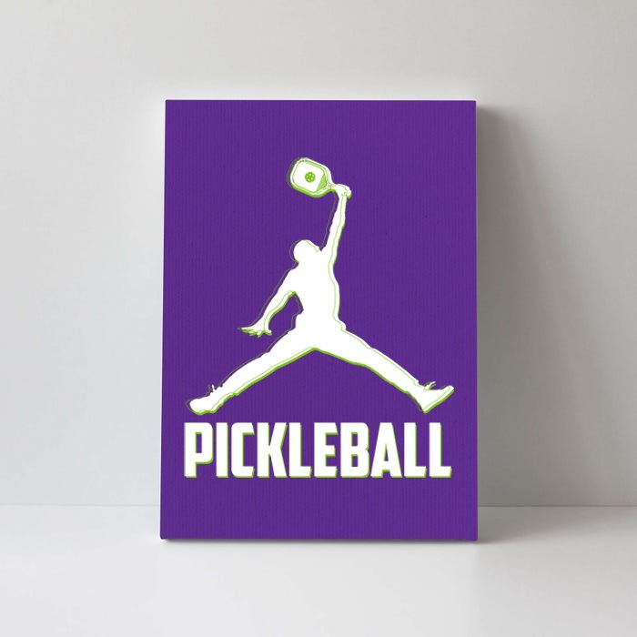 Funny Pickleball Sports Logo Canvas