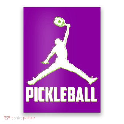 Funny Pickleball Sports Logo Poster