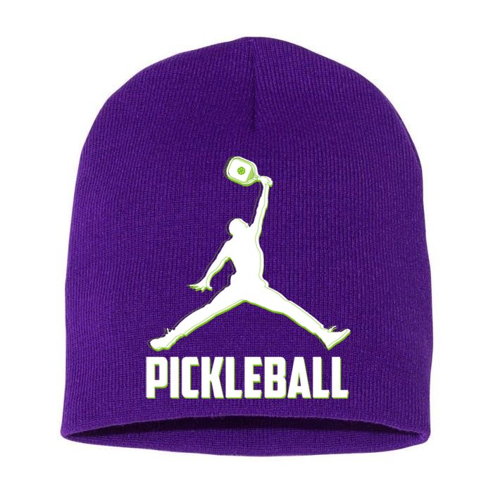 Funny Pickleball Sports Logo Short Acrylic Beanie