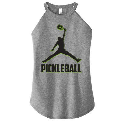 Funny Pickleball Sports Logo Women's Perfect Tri Rocker Tank