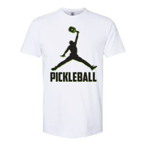 Funny Pickleball Sports Logo Softstyle CVC T-Shirt