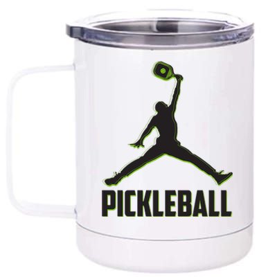 Funny Pickleball Sports Logo 12 oz Stainless Steel Tumbler Cup