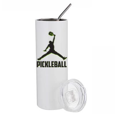 Funny Pickleball Sports Logo Stainless Steel Tumbler