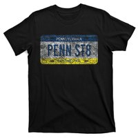 Funny Pa State Vanity License Plate Penn St8 T-Shirt