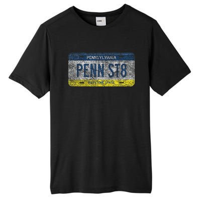 Funny Pa State Vanity License Plate Penn St8 Tall Fusion ChromaSoft Performance T-Shirt