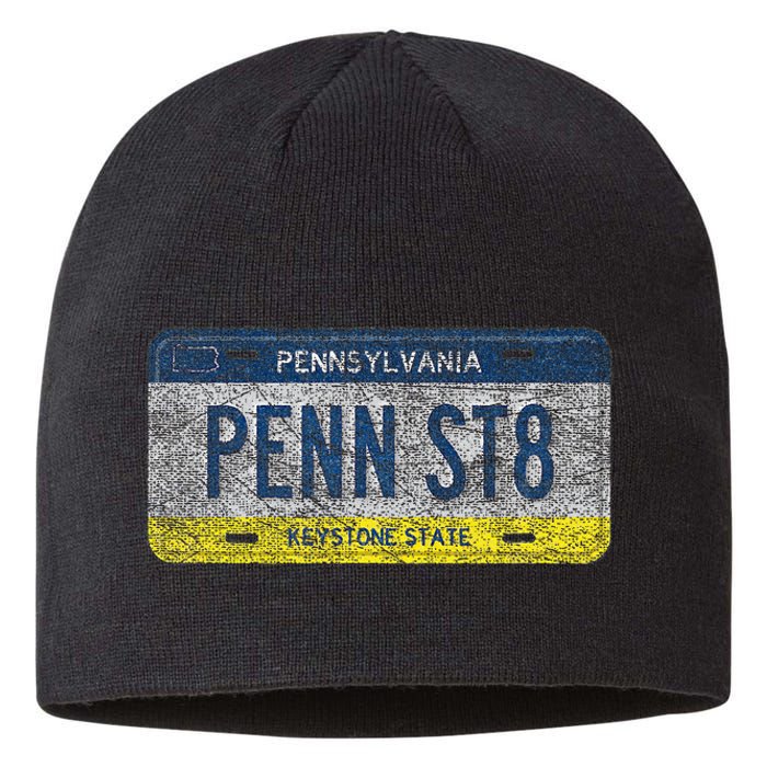 Funny Pa State Vanity License Plate Penn St8 Sustainable Beanie