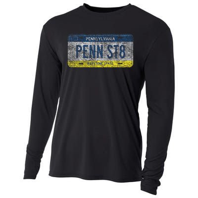 Funny Pa State Vanity License Plate Penn St8 Cooling Performance Long Sleeve Crew