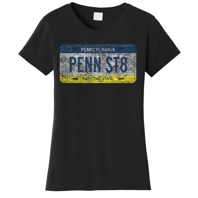 Funny Pa State Vanity License Plate Penn St8 Women's T-Shirt